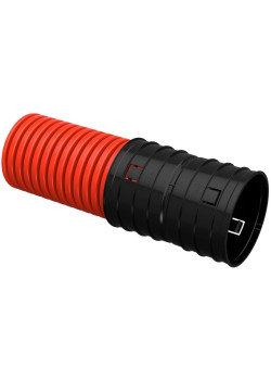 Труба гофрированная двустенная ПНД d=140мм красная (50м) IEK