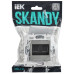SKANDY Розетка компьютерная двойная RJ45 кат.5E SK-K03N металл никель IEK