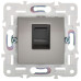 SKANDY Розетка компьютерная RJ45 кат.6 SK-K02N металл никель IEK
