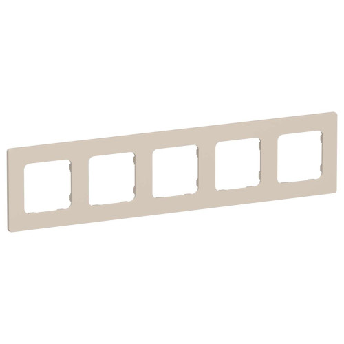 FLITE Рамка 5-местная РУ-5-К-ФлЛ льняной IEK