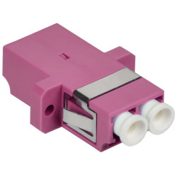 ITK Адаптер оптический проходной LC-duplex OM4 UPC