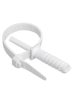 Хомут дюбельный ХД 7х150 бел (50шт/упак) IEK