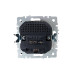 BRITE Розетка 1-местная с заземлением с защитными шторками 16А с USB A+C 18Вт РЮш11-1-БрТБ темная бронза IEK