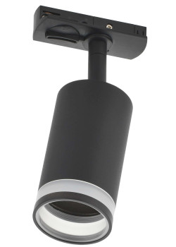 Светильник 4116 декоративный трековый поворотный под лампу GU10 черный IEK