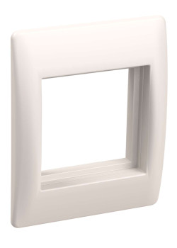 PRIMER Рамка и суппорт универсальные на 2 модуля белые IEK