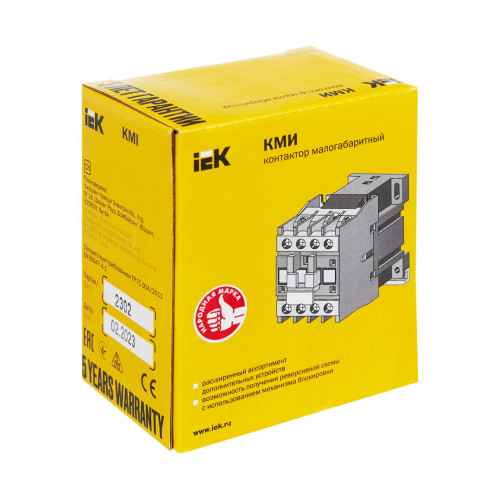 Контактор КМИ-11210 12А 230В/АС3 1NO IEK