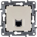 ETIKA Розетка компьютерная RJ45 категория 5Е UTP слоновая кость