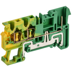 ARMAFIX Клемма пружинная CX2,5-3-1B PE разъемная 2,5мм2 трехконтактная (2 зажима 1 разъем) заземляющая IEK