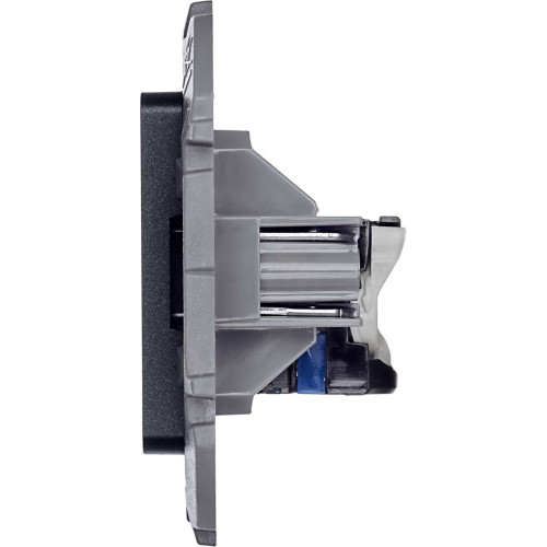INSPIRIA Розетка компьютерная RJ45 категория 6 UTP антрацит