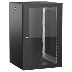 ITK UNITBOX W Шкаф настенный 18U 600х600мм дверь стеклянная черный