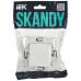 SKANDY Вывод кабеля SK-O01W арктический белый IEK