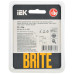 BRITE Рамка 1-местная РУ-1-2-Бр стекло черный матовый IEK