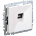BRITE Розетка компьютерная RJ45 кат.6 РК11-БрБ белый IEK