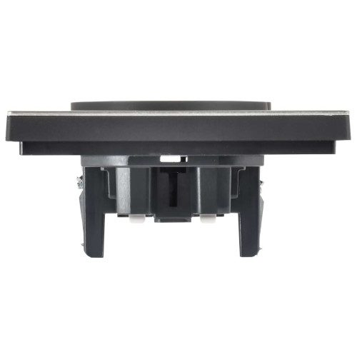 FORTE&PIANO Розетка 2-местная без заземления с защитными шторками безвинтовое крепление 10А FP625M металл шампань IEK