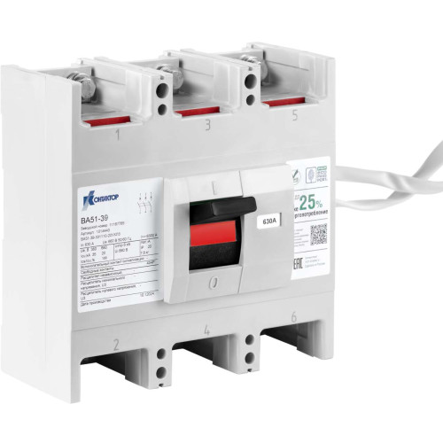 Выключатель автоматический ВА57-39-341210-630А-660/380AC-3200А-НР230AC Контактор