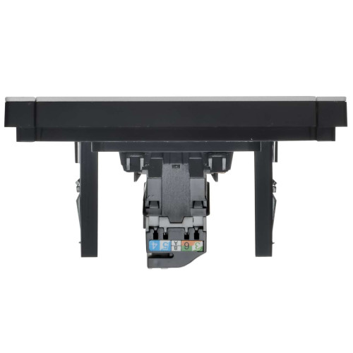 FORTE&PIANO Розетка компьютерная RJ45 кат.5E FP732M металл никель IEK