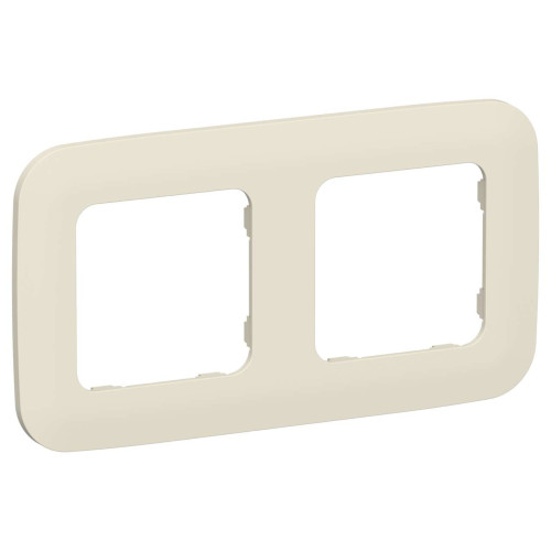 FLITE Рамка 2-местная РУ-2-А-ФлСл сливочный IEK