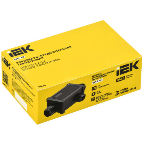 Коробка распределительная герметичная WTP-411 3 ввода IP68 IEK