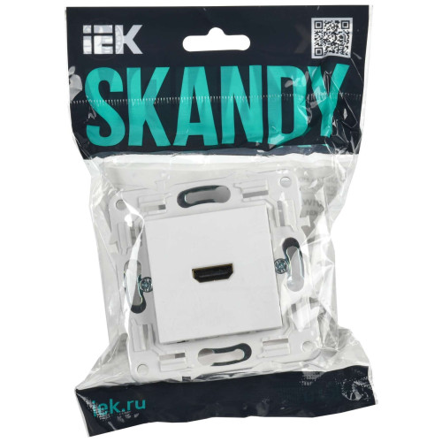 SKANDY Розетка HDMI SK-H01W арктический белый IEK