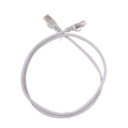 ITK Коммутационный шнур (патч-корд), кат.6A S/FTP, 1м, серый