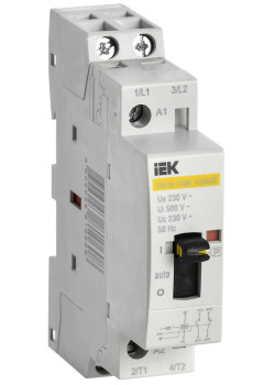 Контактор модульный с ручным управлением КМ20-11МР AC KARAT IEK