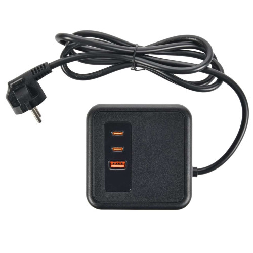 DOMINIC Удлинитель У08K 8 мест 2P+PE 1,5м 3х1,0мм2 16А/250В USB A+C 20Вт черный IEK DOMINIC Удлинитель У08K 8 мест 2P+PE 1,5м 3х1,0мм2 16А/250В USB A+C 20Вт черный IEK