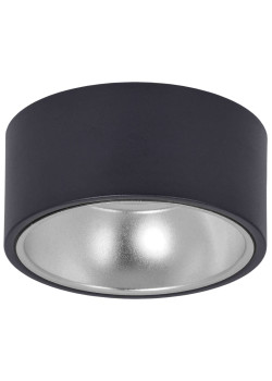 Светильник 4017 накладной потолочный под лампу GX53 черный/хром IEK