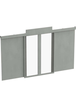 ITK by ZPAS Дверь раздвижная изолированного коридора для шкафов 42U 1000мм на ножках серая (2шт/компл) РФ