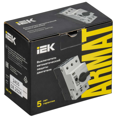 ARMAT Автоматический выключатель защиты двигателя A1 GV2P 0,63-1А IEK