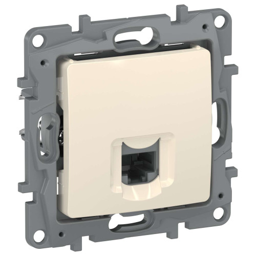IEKETIKA Розетка компьютерная RJ45 категория 5Е UTP 6723411 слоновая кость IEK