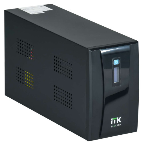 ITK ELECTRA ET ИБП Линейно-интерактивный 2кВА/1,2кВт однофазный с LCD дисплеем с АКБ 2х9AH USB порт