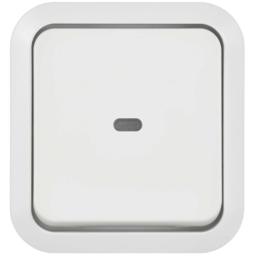 TORS Переключатель одноклавишный с индикацией 10А IP55 TS302 белый IEK