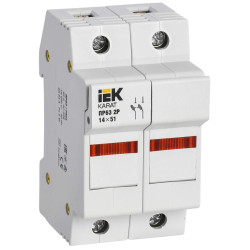 Предохранитель-разъединитель с индикацией ПР63 2P 14х51 63А KARAT IEK