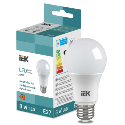 LED Bulb A60 710lm 4000K E27 IEK