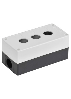 Корпус КП103-Р для кнопок 3 места белый IEK