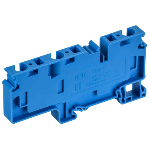ARMAFIX Клемма пружинная CX10-3 BU 10мм2 трехконтактная синяя IEK