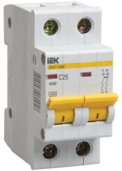 Автоматический выключатель ВА47-29М 2P 1A 4,5кА B IEK