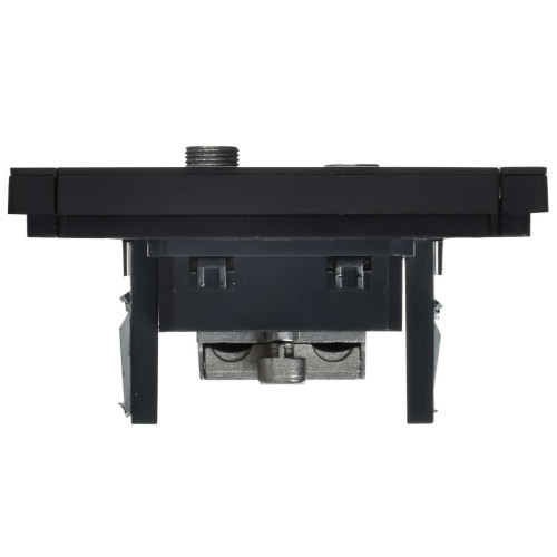 FORTE&PIANO Розетка двойная TV+SAT FP138M металл черный IEK