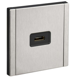 FORTE&PIANO Розетка HDMI FP740M металл никель IEK