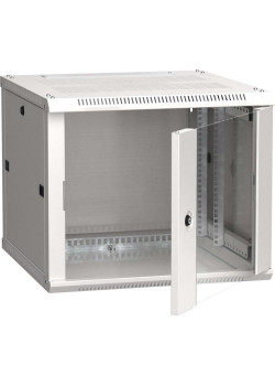 ITK Шкаф настенный LINEA W 6U 600х600мм дверь стекло RAL 7035