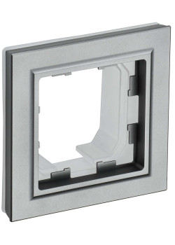 BRITE Рамка 1-местная IP44 РУ-1-БрС-44 сталь IEK
