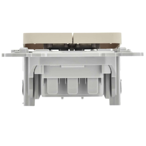 FLITE Выключатель 2-клавишный 10А ВС12-1-0-ФлСл сливочный IEK FLITE Выключатель 2-клавишный 10А ВС12-1-0-ФлСл сливочный IEK