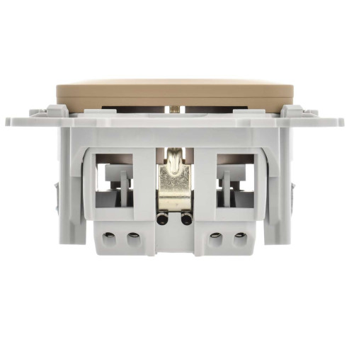 FLITE Розетка с заземлением без защитных шторок безвинтовое крепление 16А РС11-1-ФлХ хаки IEK