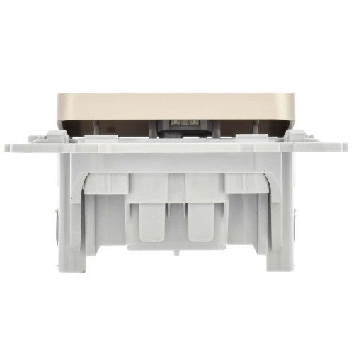 FLITE Выключатель 1-клавишный 10А ВС11-1-0-ФлШ шампань IEK