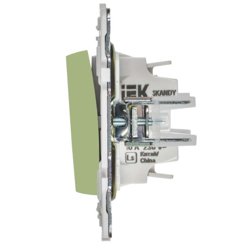 SKANDY Выключатель 1-клавишный проходной 10А SK-V02G мятный IEK