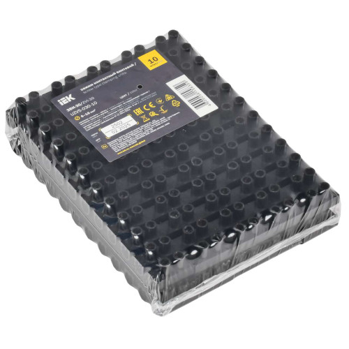 Зажим контактный винтовой ЗВИ-30 н/г 6,0-16мм2 12пар черный IEK