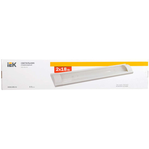 Светильник ЛПО3017 М 2x18Вт 230В T8/G13 без ламп IEK