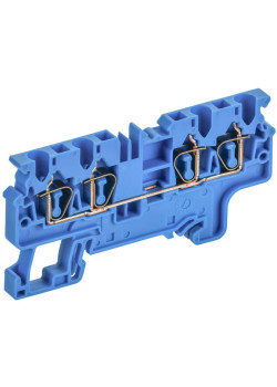ARMAFIX Клемма пружинная CX2.5-4 BU 2,5мм2 четырехконтактная синяя IEK
