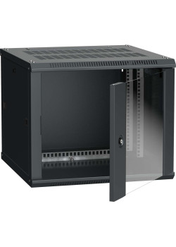ITK Шкаф настенный LINEA W 6U 600х600мм дверь стекло RAL 9005