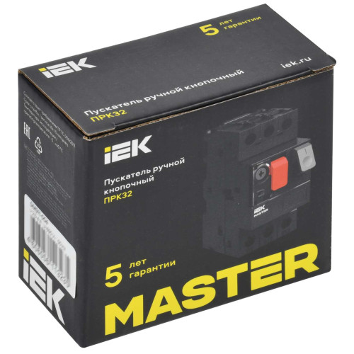 Пускатель ПРК32-1 In=1A Ir=0,63-1A Ue 660В IEK